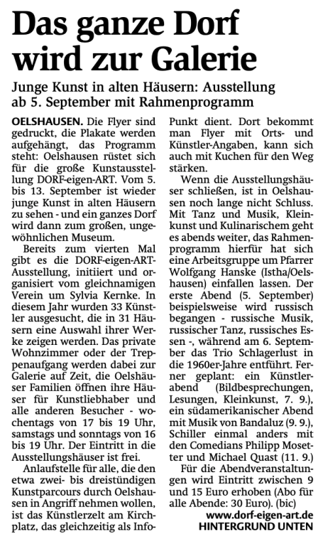 © Bericht HNA 17.08.2009