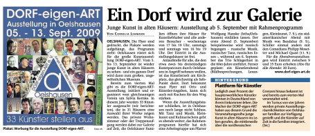 © Bericht HNA 13.08.2009